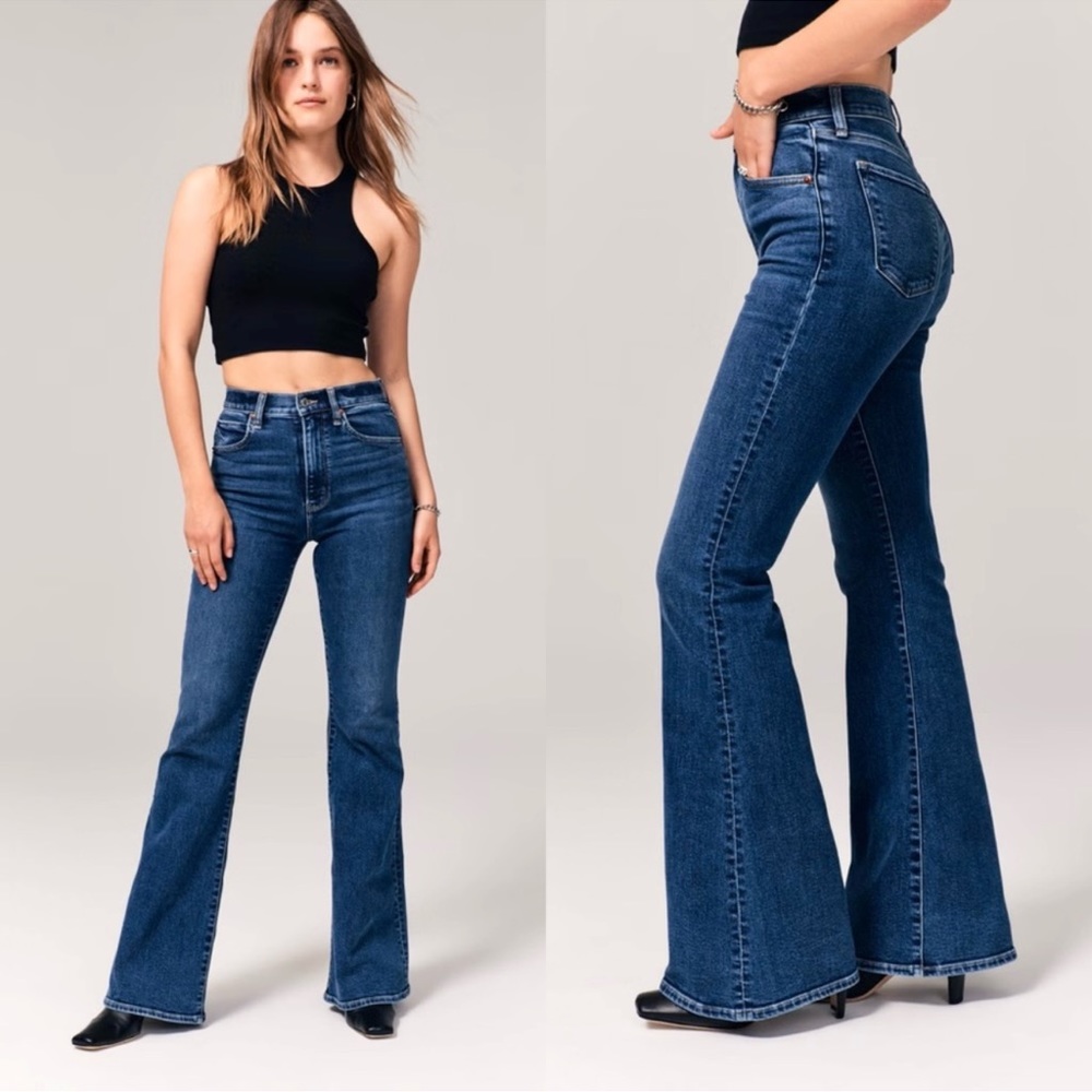 Abercrombie & Fitch Ultra High Rise Stretch Flare
Jean Sz 29 Tall
